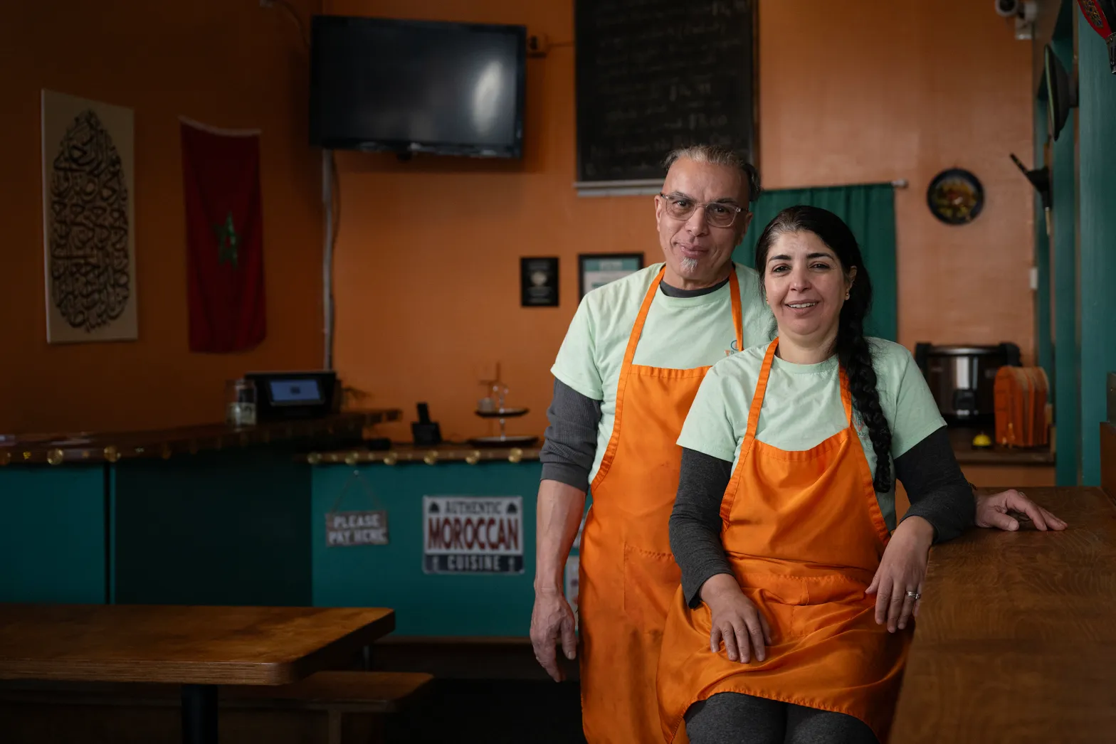 Fouad and Soumia, owners of Couscous Hice